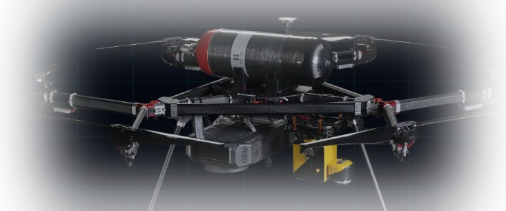 Hydrone hydrogen fuel-cell hexacopter prototype